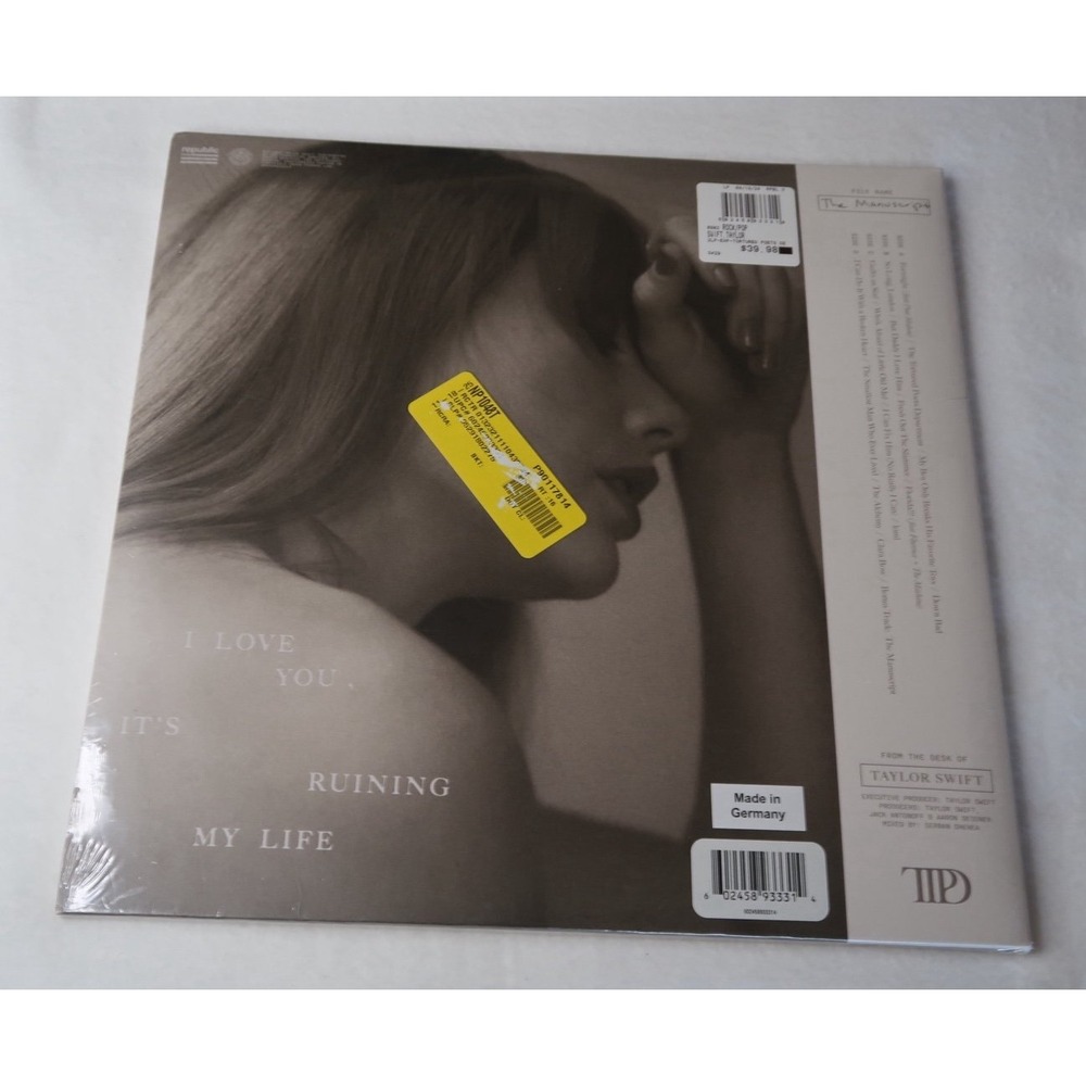 Taylor Swift Tortured Poets Department Vinyl 2LP NEW TTPD Album SEALED